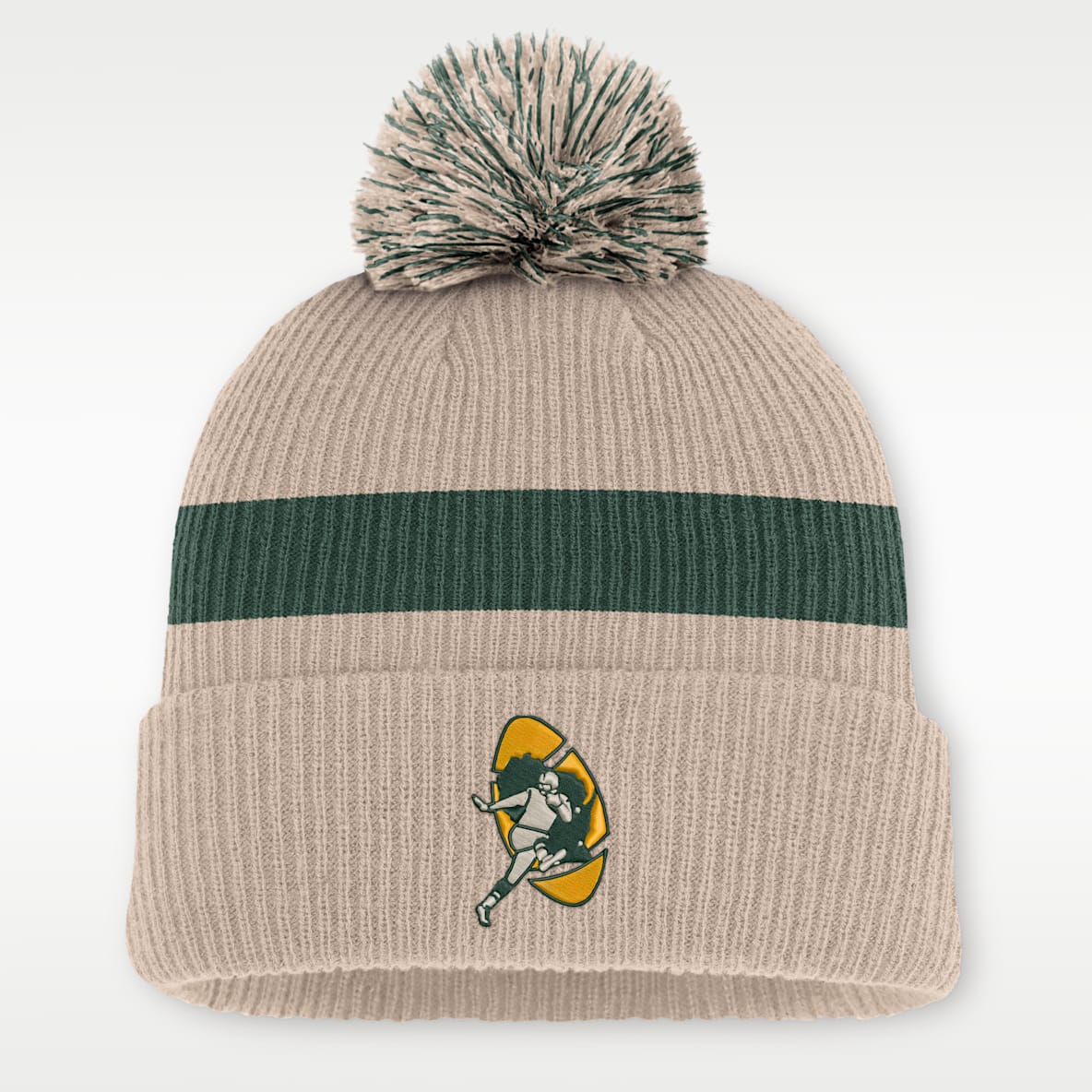 Green Bay Packers Rewind Peak Men's Nike NFL Cuffed Pom Beanie