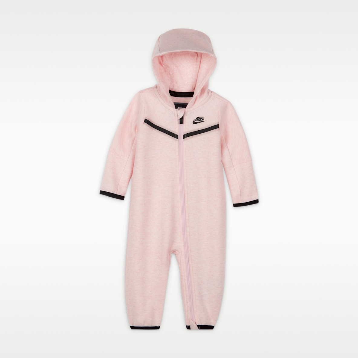 Nike Sportswear Tech Fleece Coverall med dragkedja i fullängd för baby (0–9 mån)