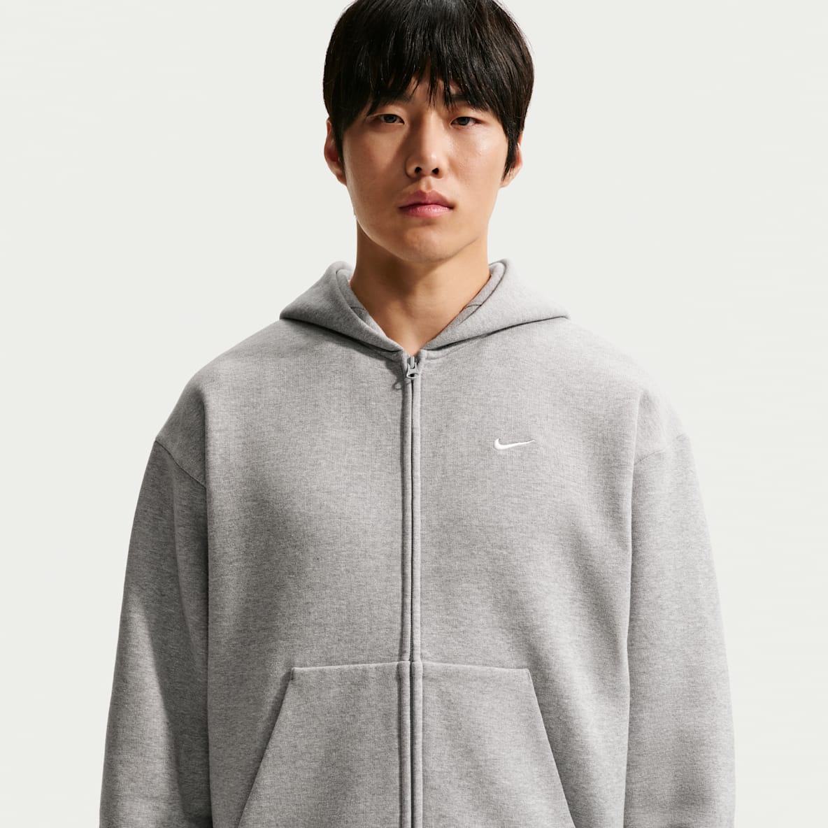 Nike Solo Swoosh Tam Boy Fermuarlı Erkek Kapüşonlu