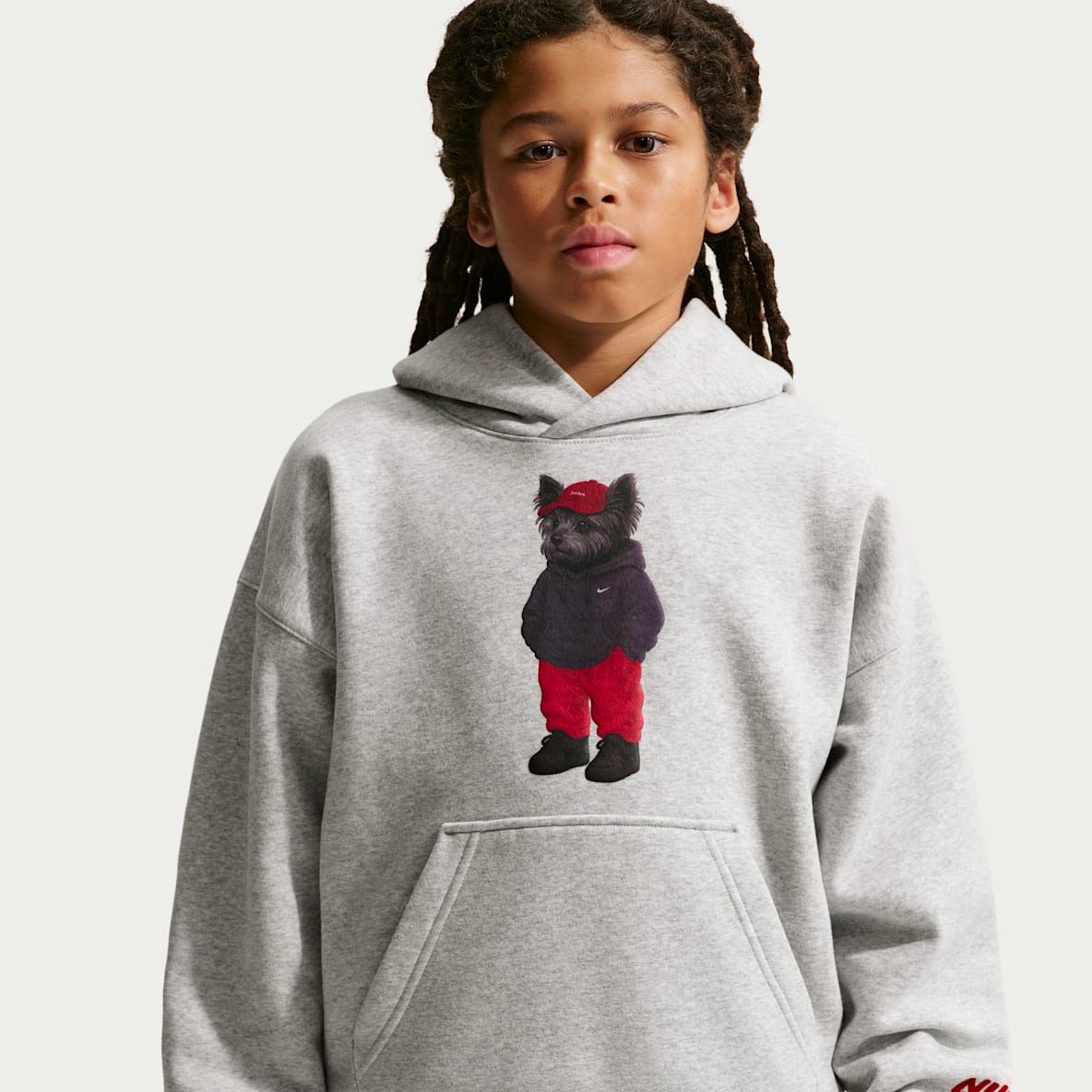 Nike Sportswear Club Fleece Sudadera con gorro oversized para niños talla grande