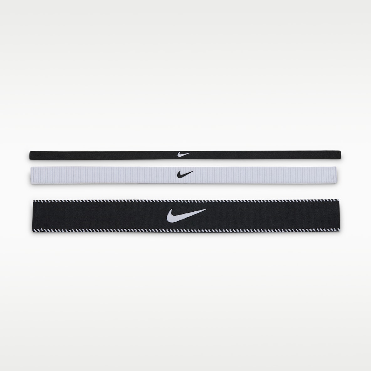 Nike Flex Bandas para la cabeza de ancho mixto (pack de 3)