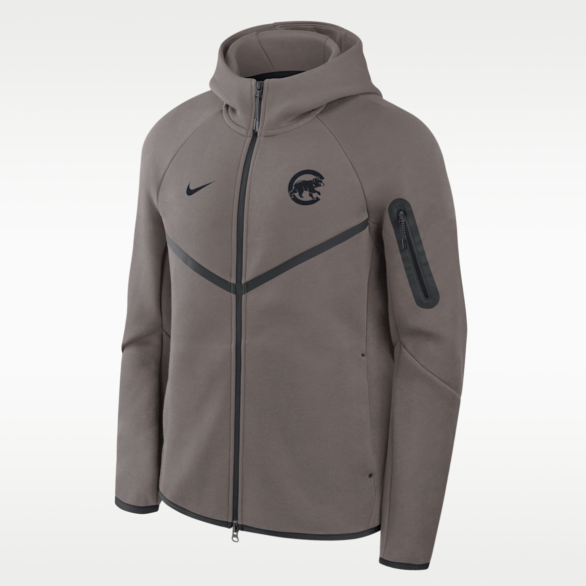 Chicago Cubs Tech Fleece Men's Nike MLB Full-Zip Hooded Jacket