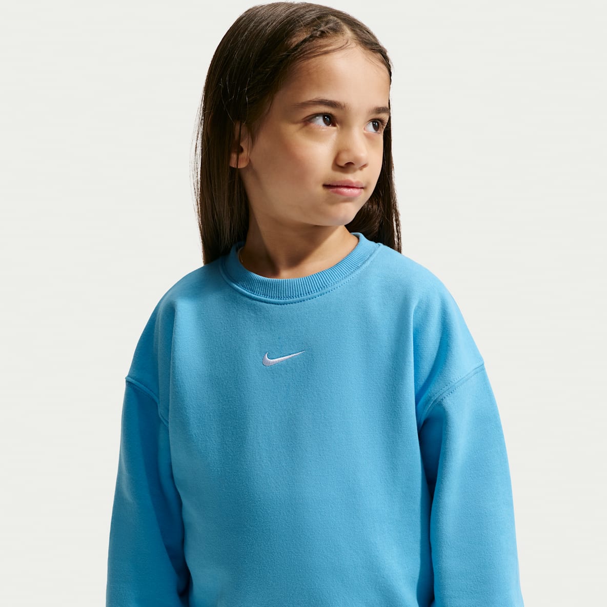 Nike Sportswear Little Kids' Studio Fleece Oversized Crew