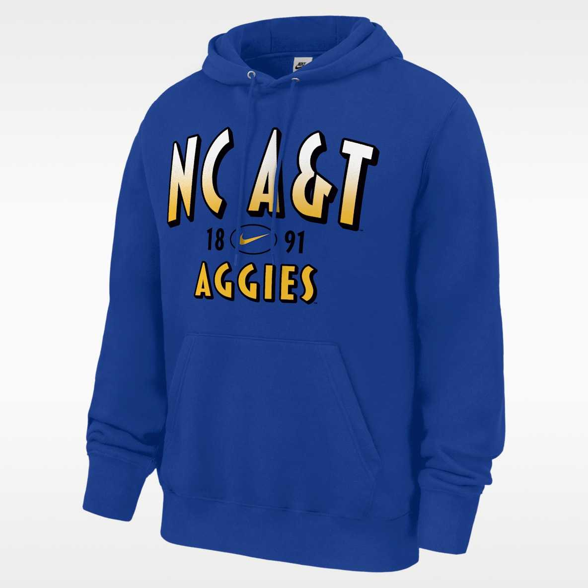 Nike College (North Carolina A&T University) Men's Fleece Pullover Hoodie