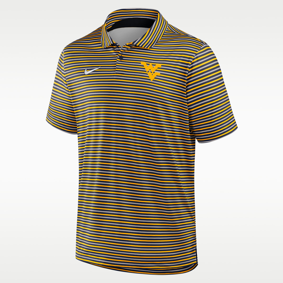 West Virginia Tour Stripe Men's Nike Dri-FIT College Polo