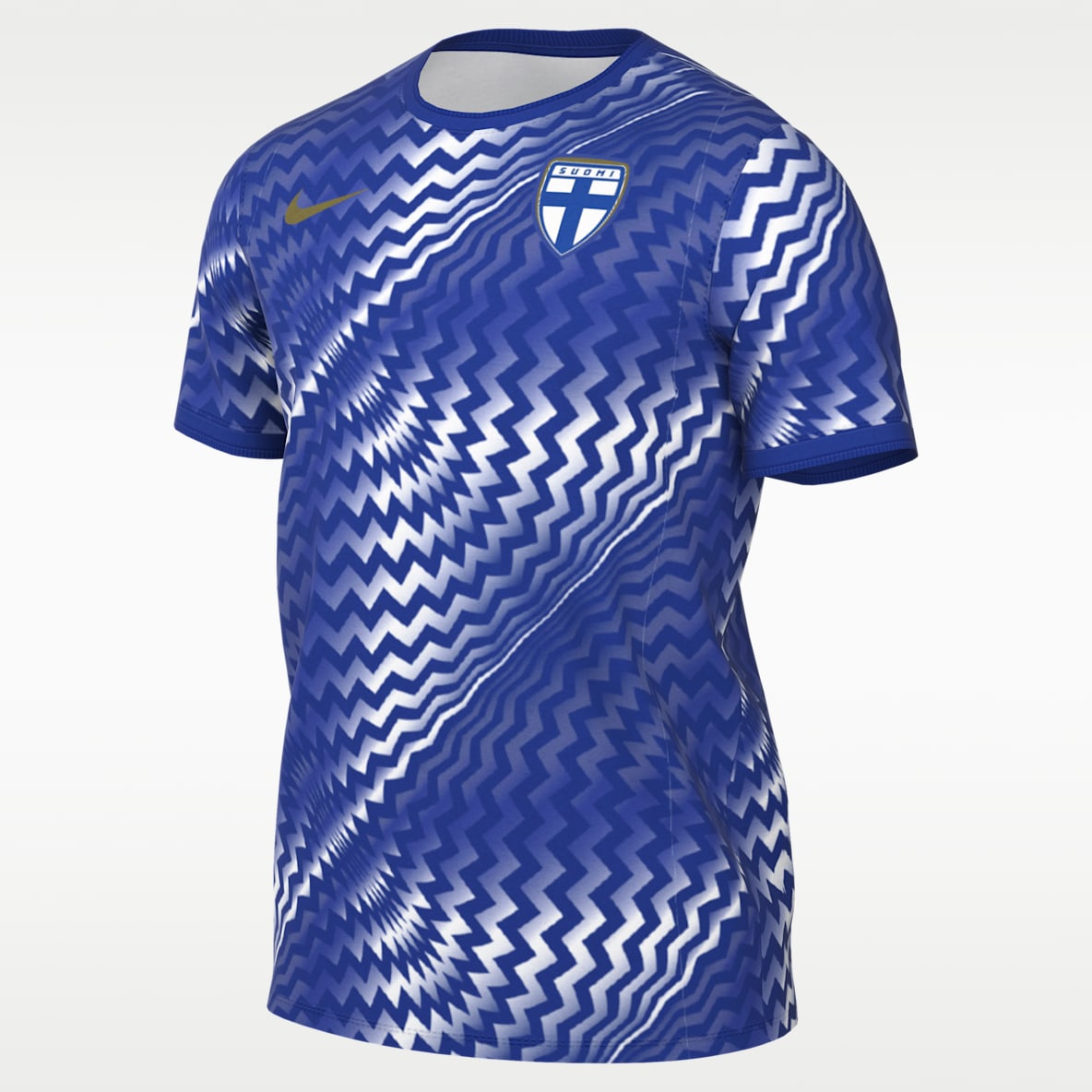 Finland Men's Nike Dri-FIT Soccer Pre-Match Short-Sleeve Top
