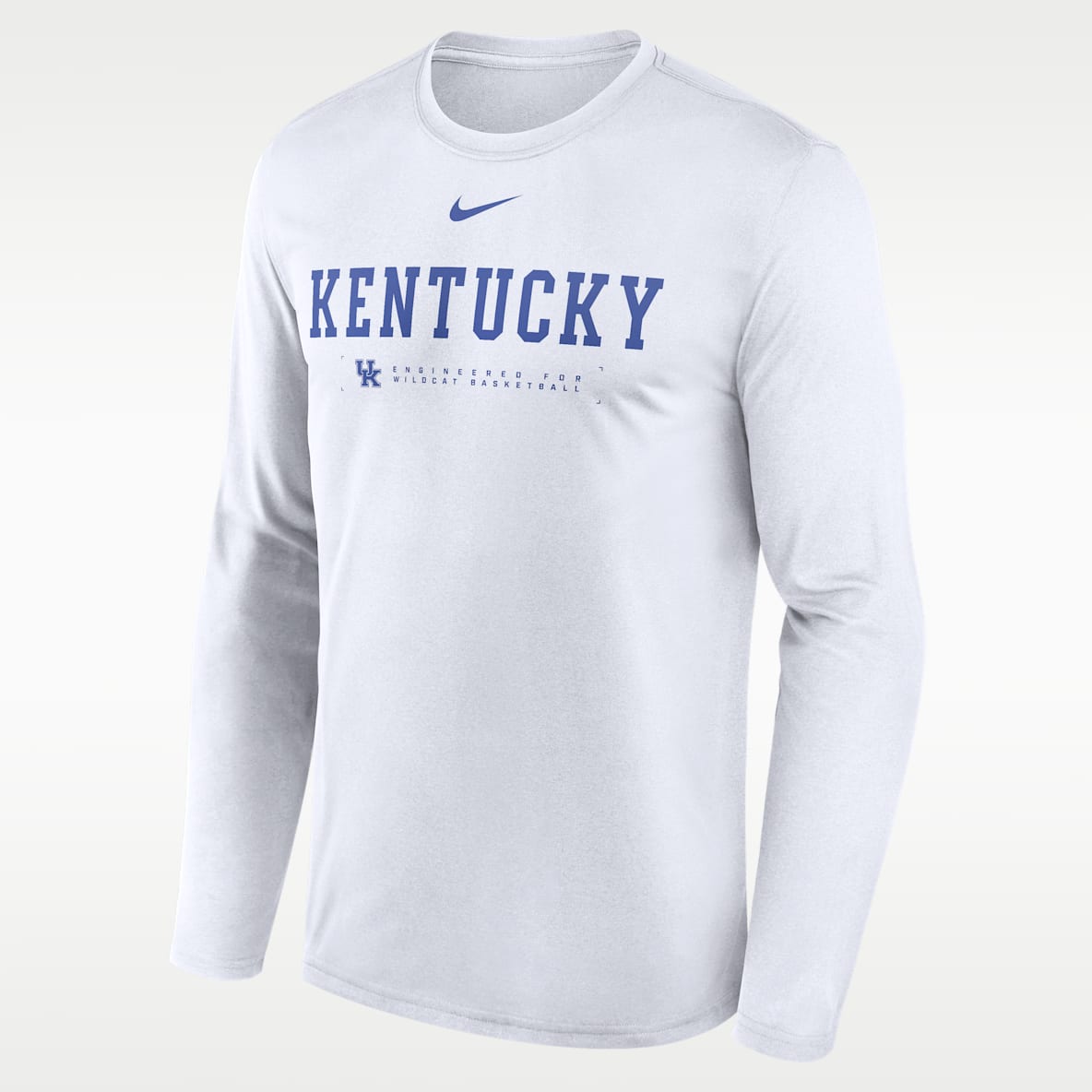 Kentucky Courtside Basketball Shootaround Legend Men's Nike Dri-FIT College Long-Sleeve T-Shirt