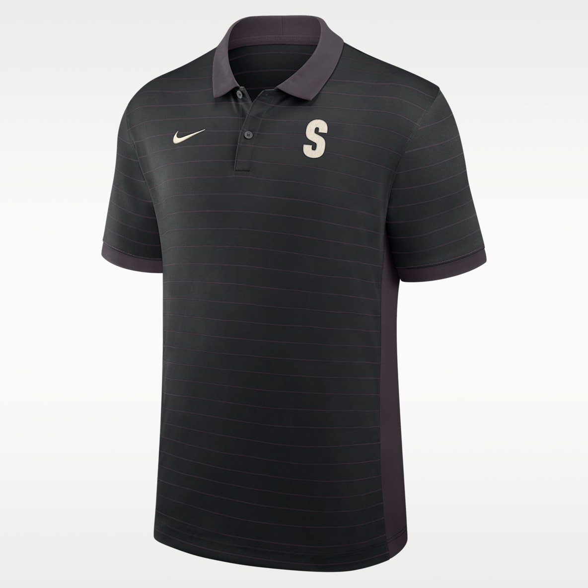 Seattle Mariners Authentic Collection Striped Victory Polo Nike Dri-FIT de la MLB para hombre