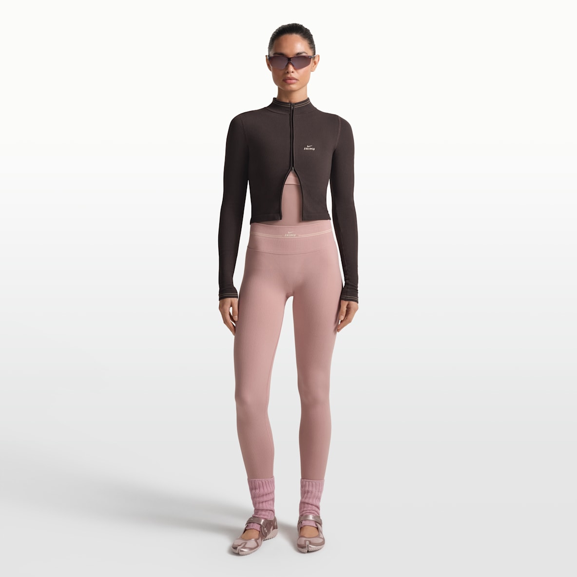 NikeSKIMS Ribbed Seamless Women's High-Waisted 66cm (approx.) Leggings