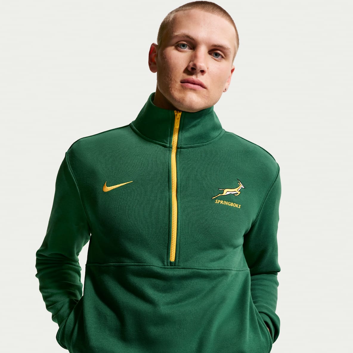 Springboks Men's Nike 1/2 Zip Sweater