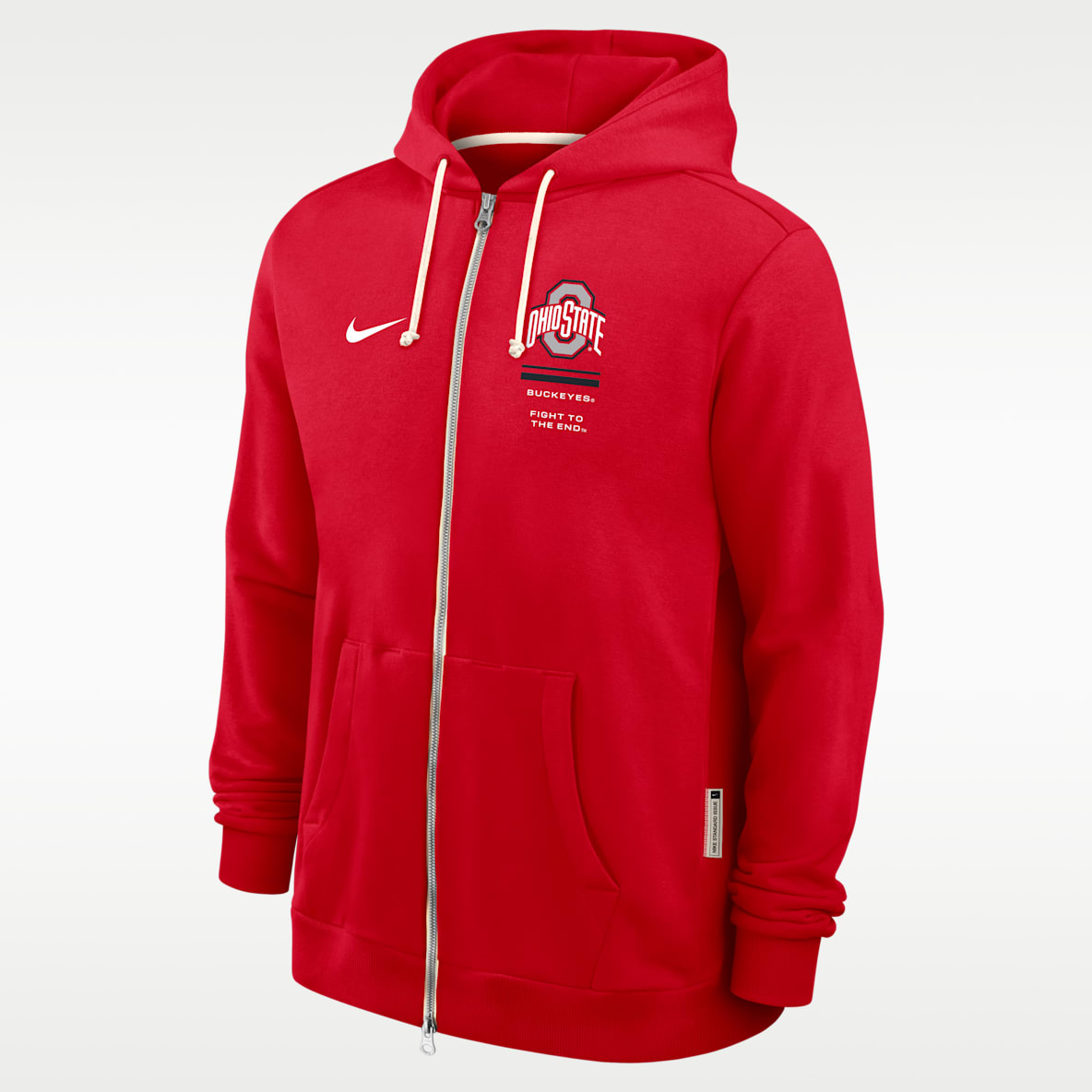 Ohio State Sideline Standard Issue Men's Nike Dri-FIT College Full-Zip Hoodie