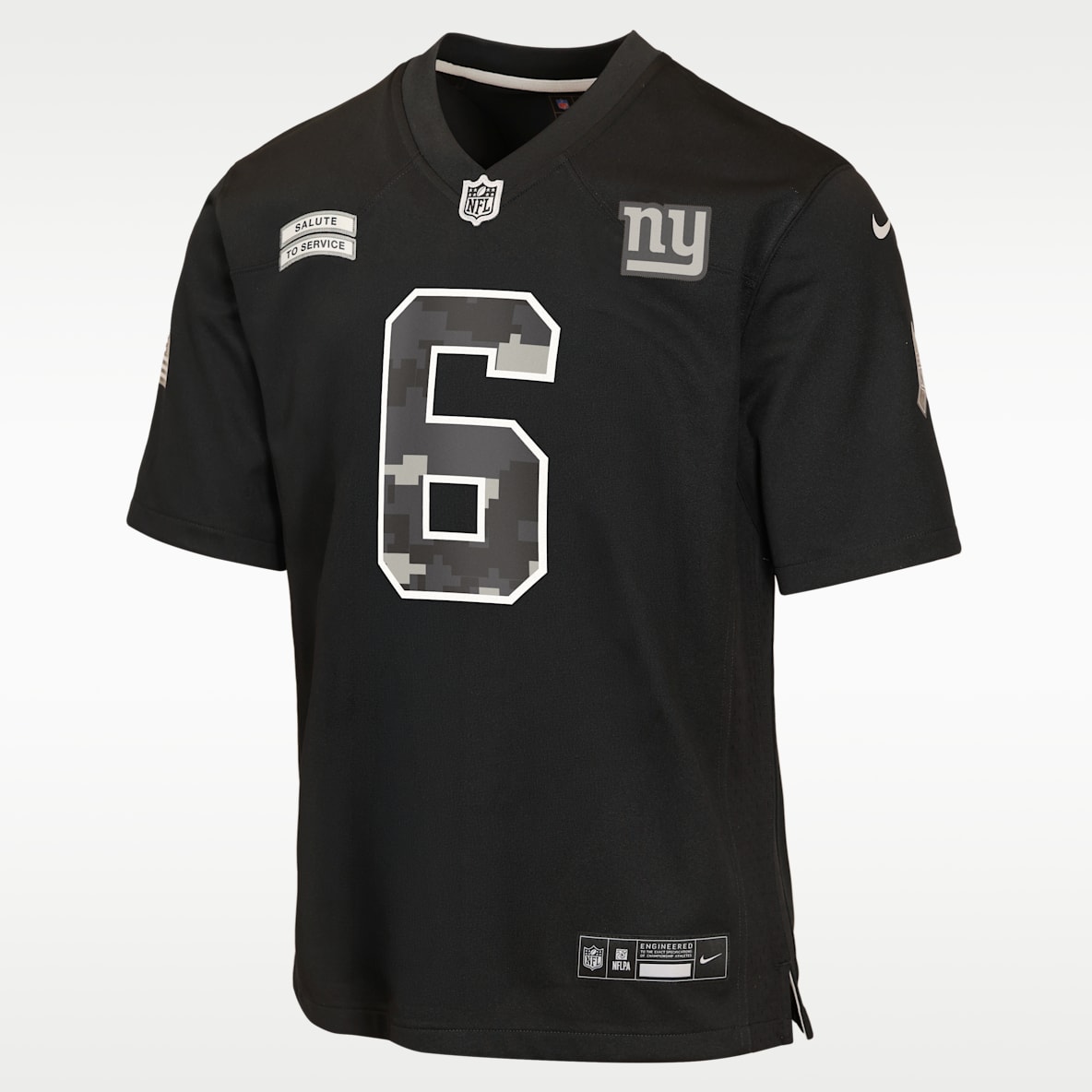 Jaxson Dart New York Giants Salute to Service Big Kids' Nike NFL Game Jersey