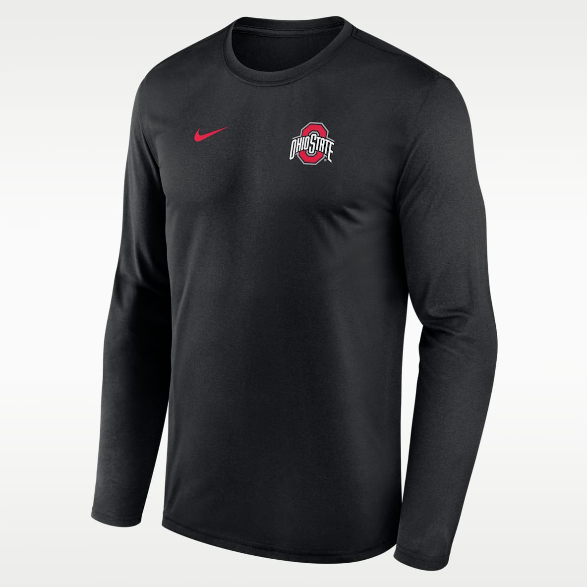 Ohio State Sideline Legend Small Logo Men's Nike Dri-FIT College Long-Sleeve T-Shirt