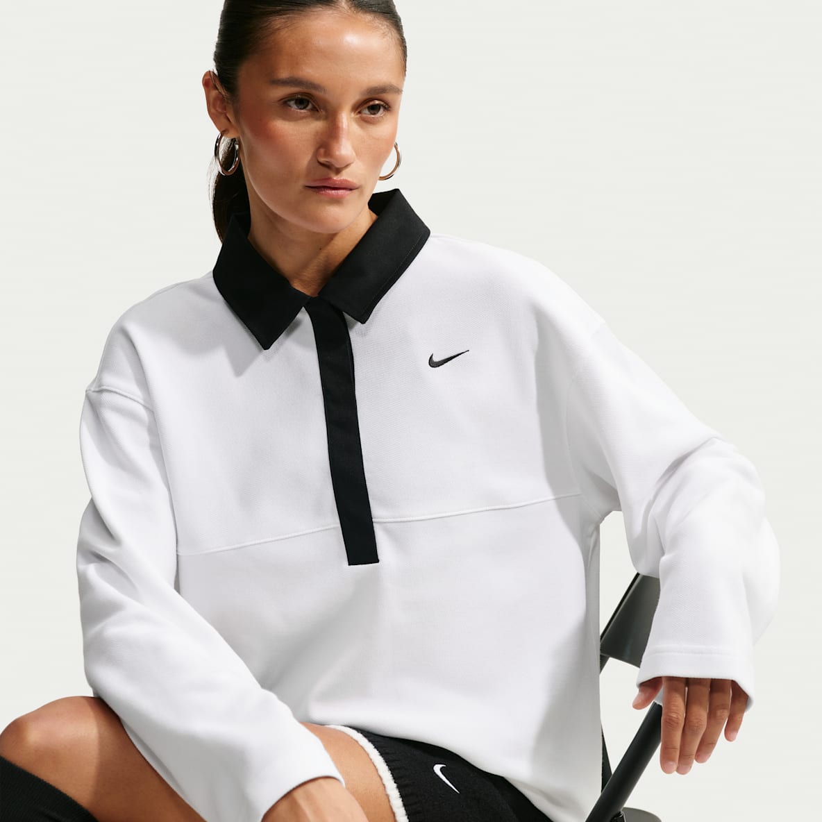 Nike Sportswear Women's Oversized Long-Sleeve Polo