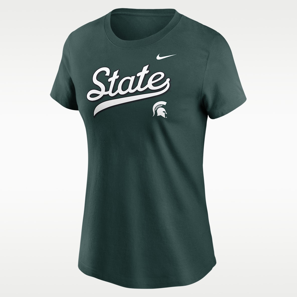 Michigan State Athletic Prep Arch Local Script Women's Nike College T-Shirt
