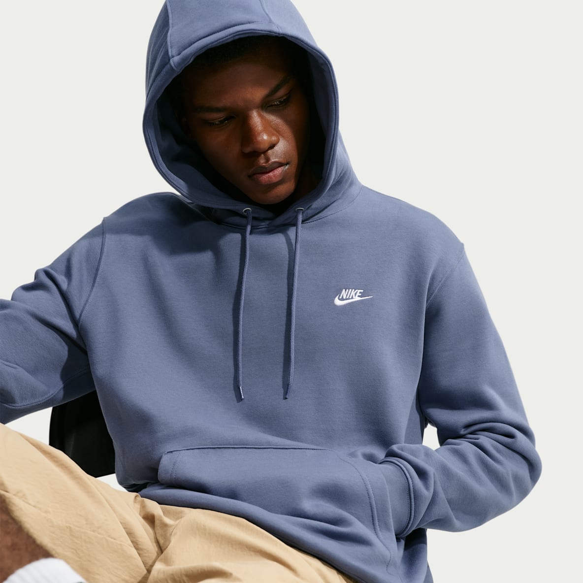 Nike Club Pulloverhættetrøje i fleece til mænd