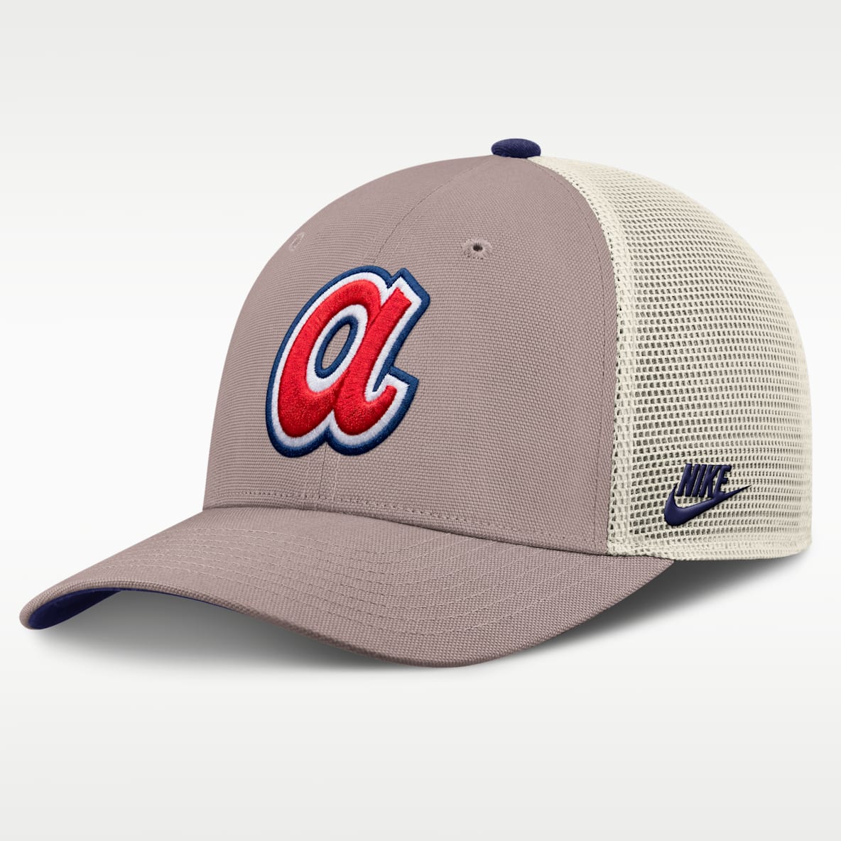 Atlanta Braves Cooperstown Rise Men's Nike MLB Adjustable Trucker Hat