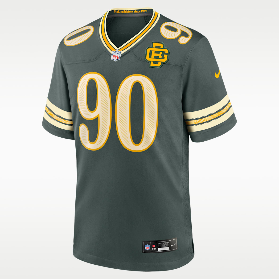 Lukas Van Ness Green Bay Packers Rivalries Collection Men's Nike NFL Game Jersey