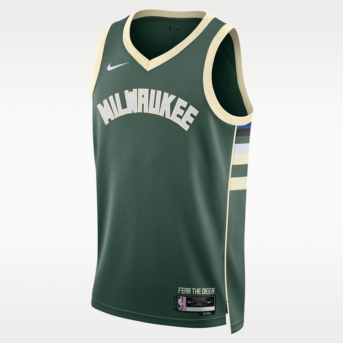 Milwaukee Bucks Icon Edition 男款 Nike Dri-FIT NBA Swingman 球衣