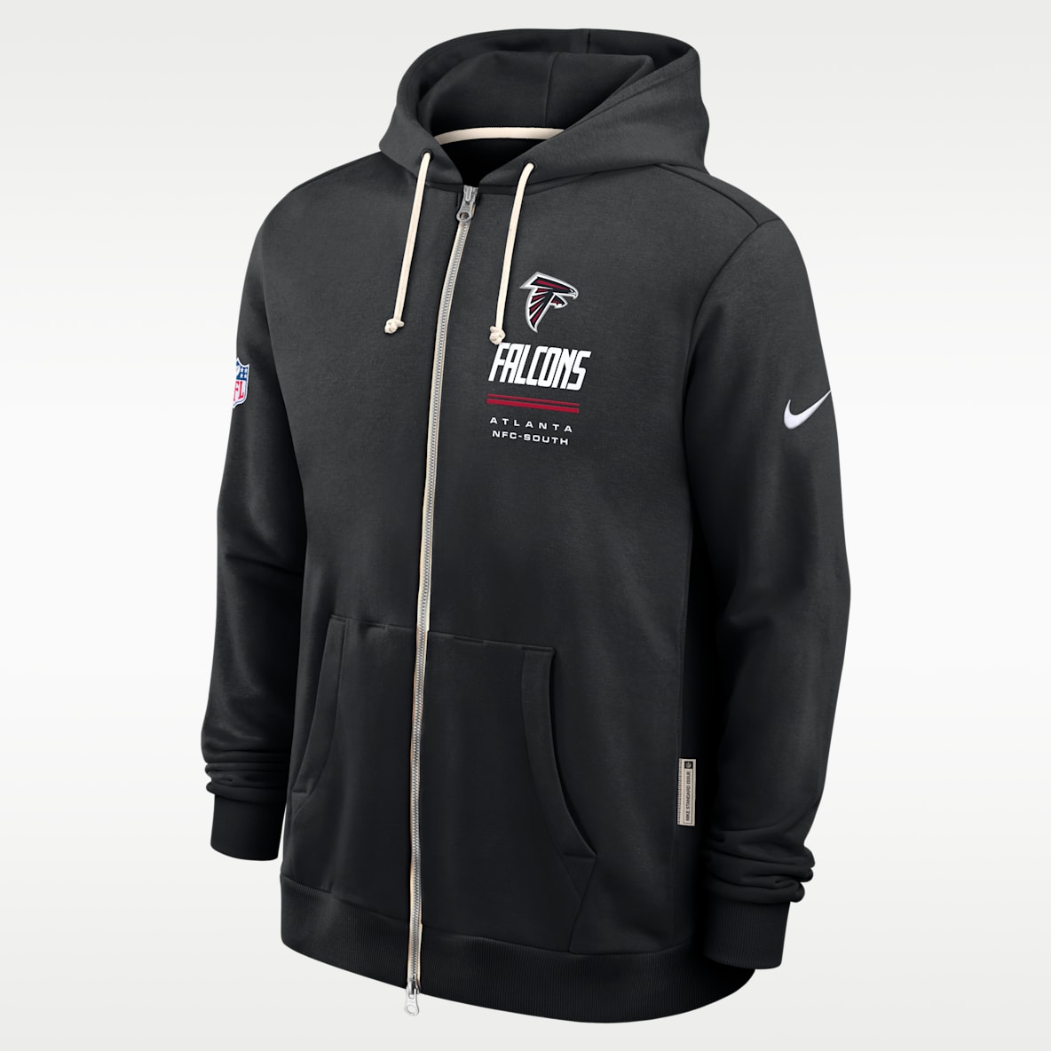 Atlanta Falcons Sideline Standard Issue Men's Nike Dri-FIT NFL Full-Zip Hoodie