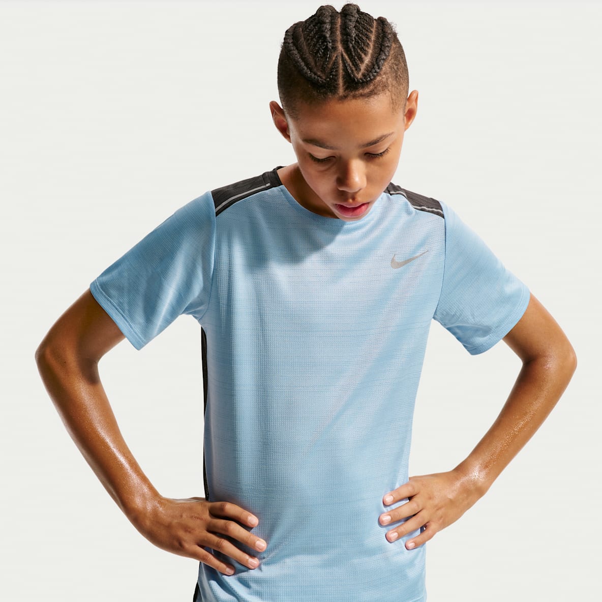 Nike Miler Haut à manches courtes pour pré-ado (garçon)