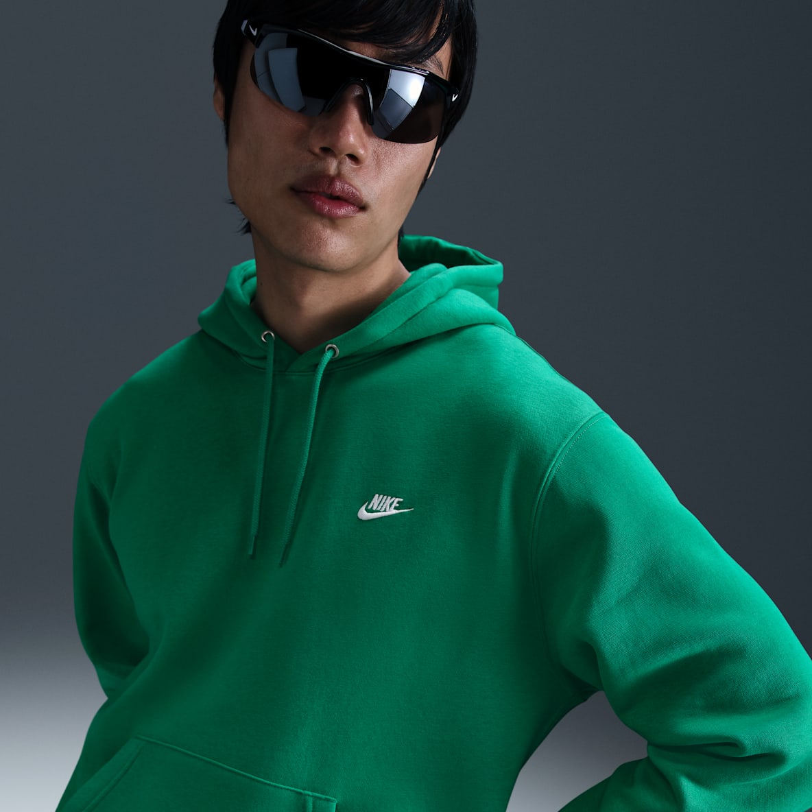 Nike Club Sudadera con gorro sin cierre de tejido Fleece para hombre