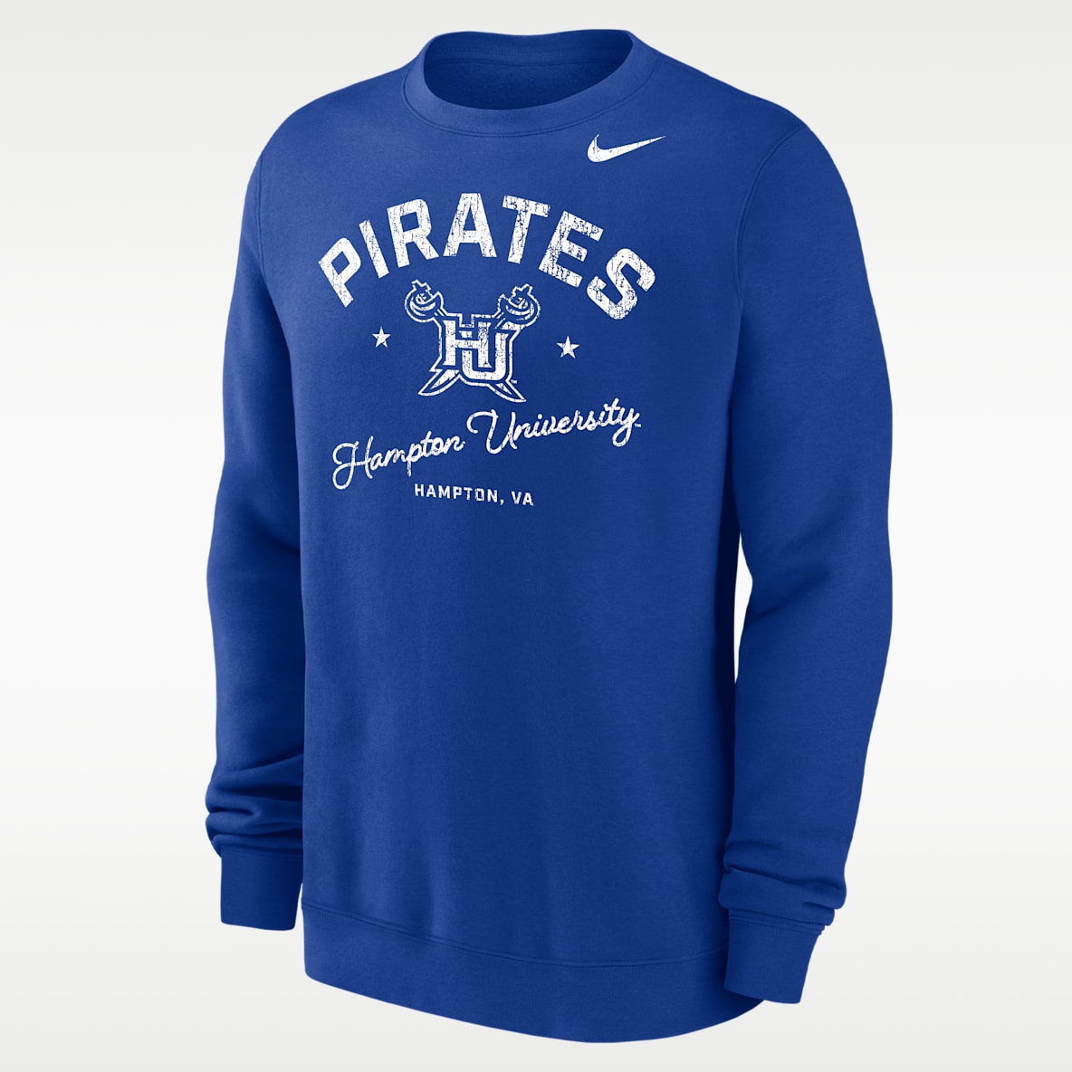 Nike College (Hampton University) Men’s Club Fleece Crew-Neck Sweatshirt