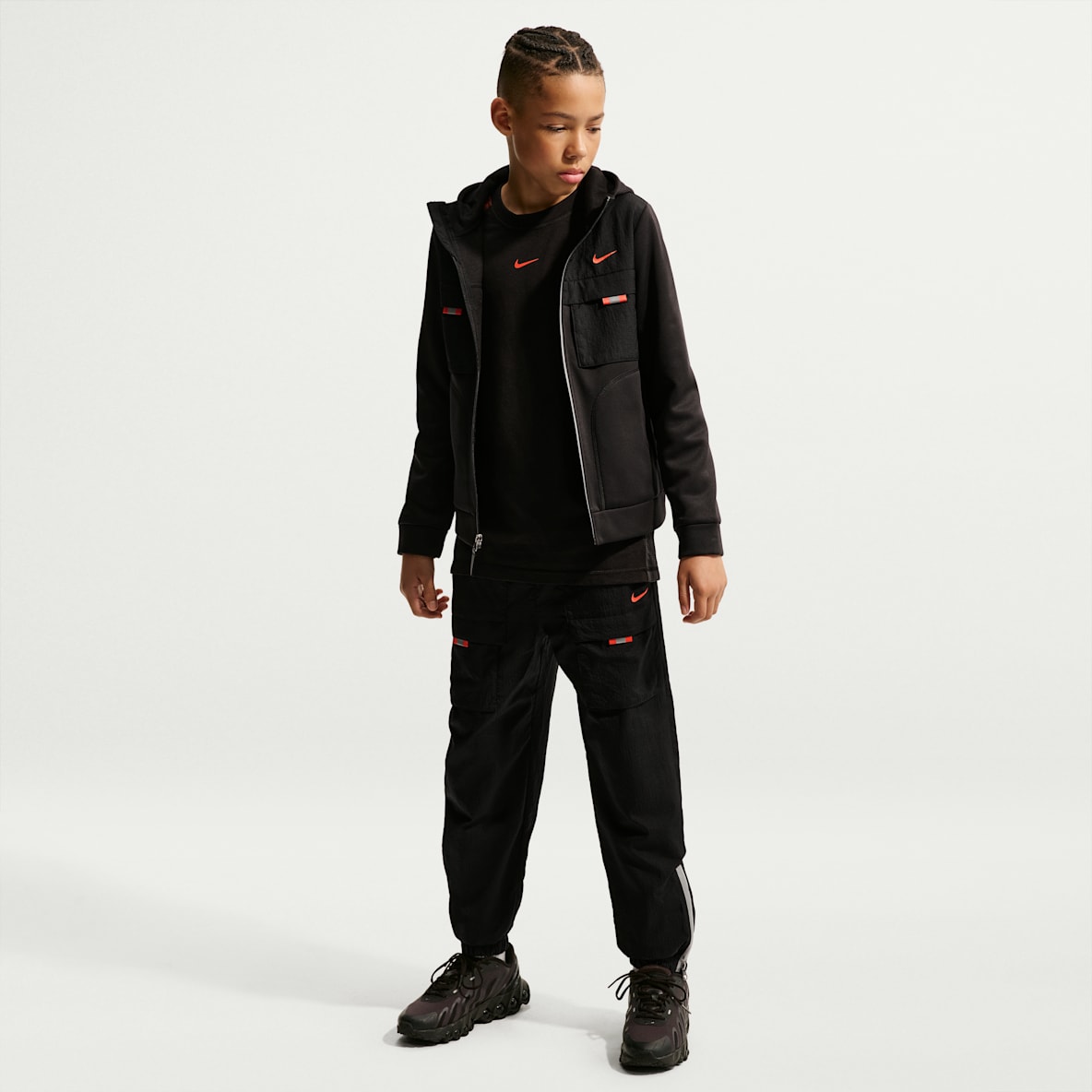 Nike Sportswear City Utility Vevd bukse til store barn
