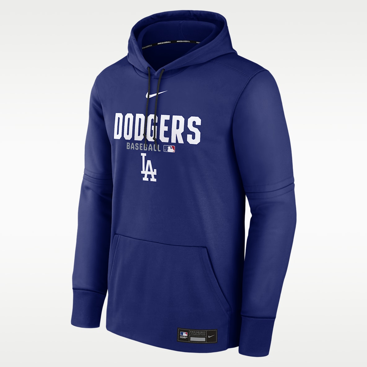 Los Angeles Dodgers Authentic Collection Men's Nike Therma MLB Pullover Hoodie