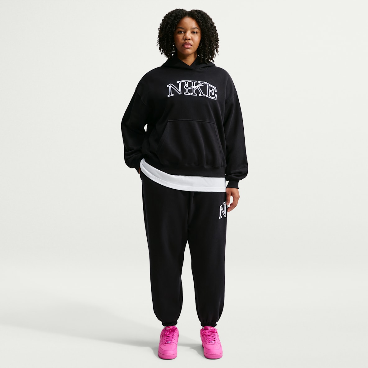 Nike Studio Fleece Medium Weight Women's Oversized Cuffed Logo Pants