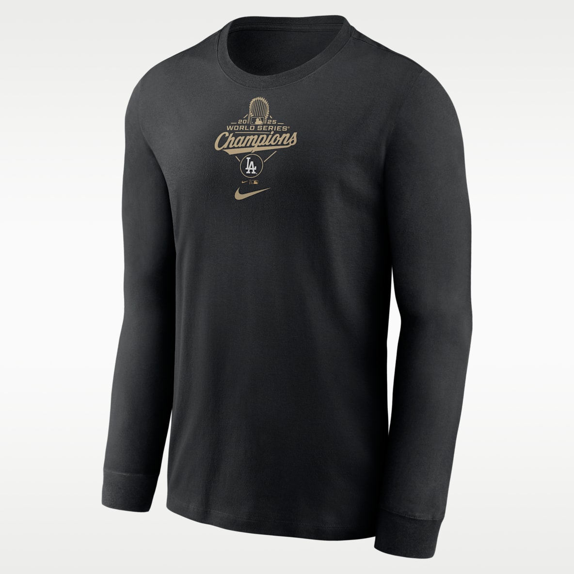 Los Angeles Dodgers 2025 World Series Champion Gold Series Men's Nike MLB Long-Sleeve T-Shirt