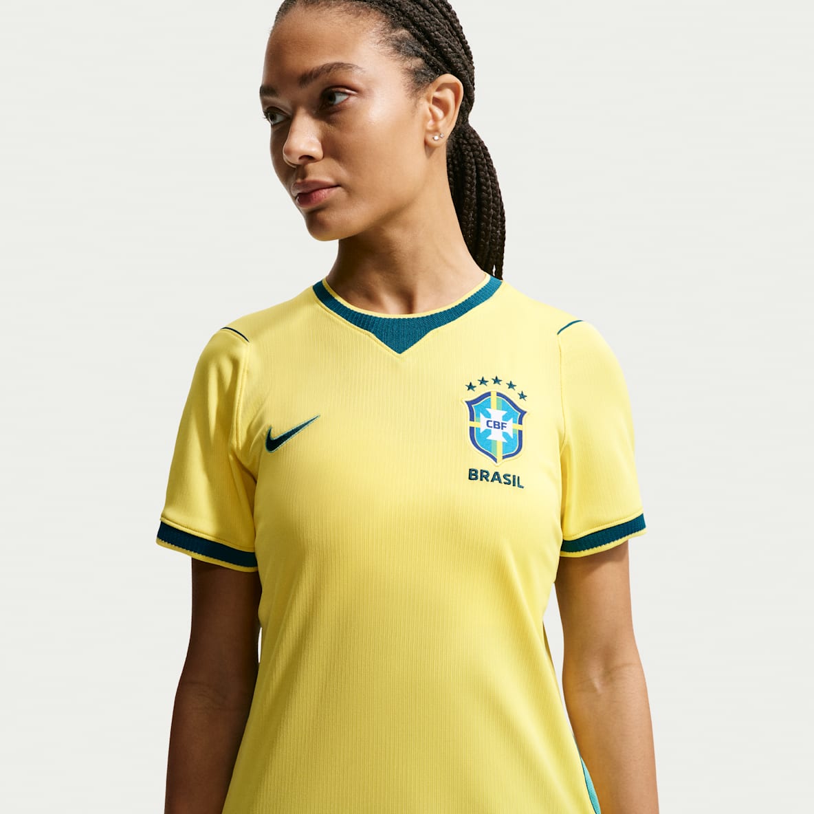 Brésil 2026 Stadium Domicile Maillot de foot Replica Nike Dri-FIT pour femme