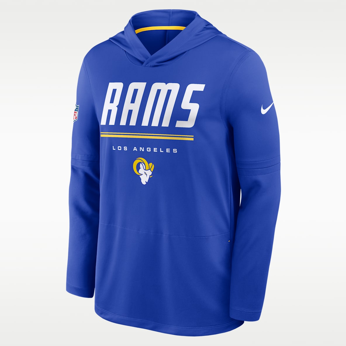 Los Angeles Rams Sideline Men's Nike Dri-FIT NFL Long-Sleeve Hooded Top