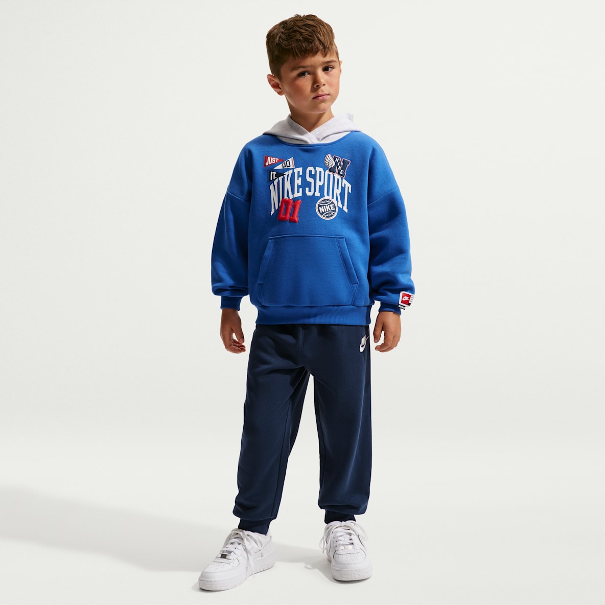 Nike Sportswear Conjunto de 2 sudaderas con gorro sin cierre Multisport para niños talla pequeña
