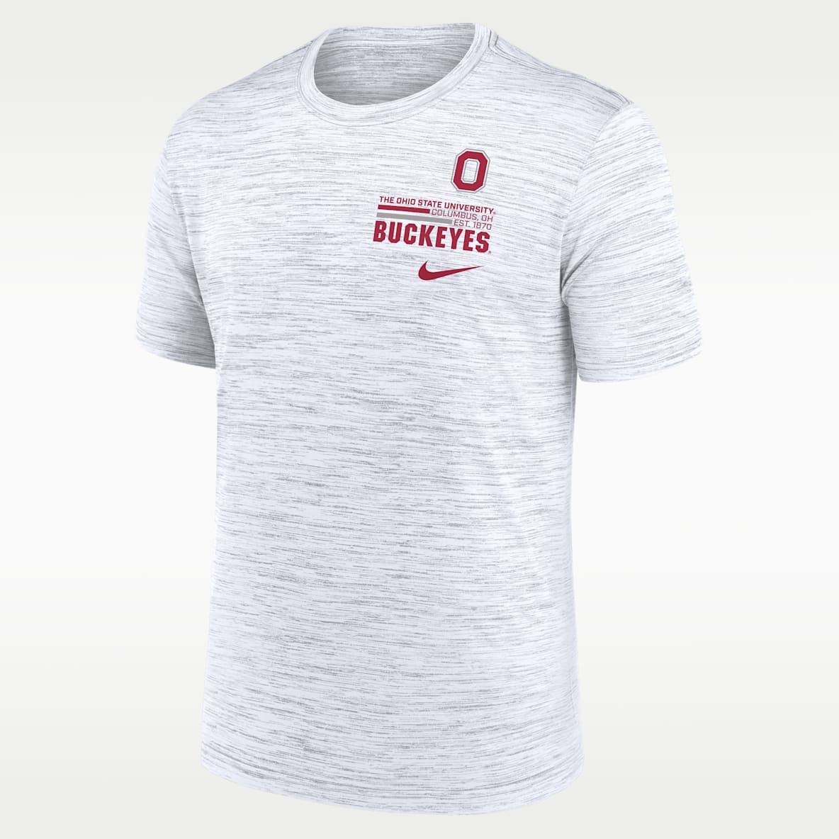 Ohio State Campus Chest Stack Velocity Men's Nike Dri-FIT College T-Shirt