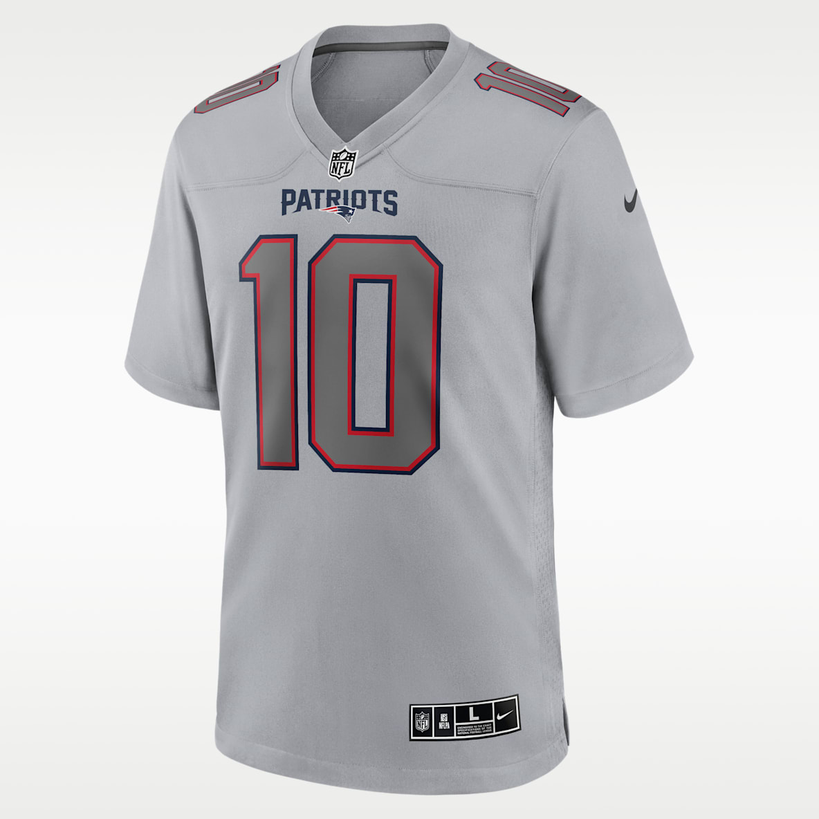 Drake Maye New England Patriots Men's Nike NFL Atmosphere Game Jersey
