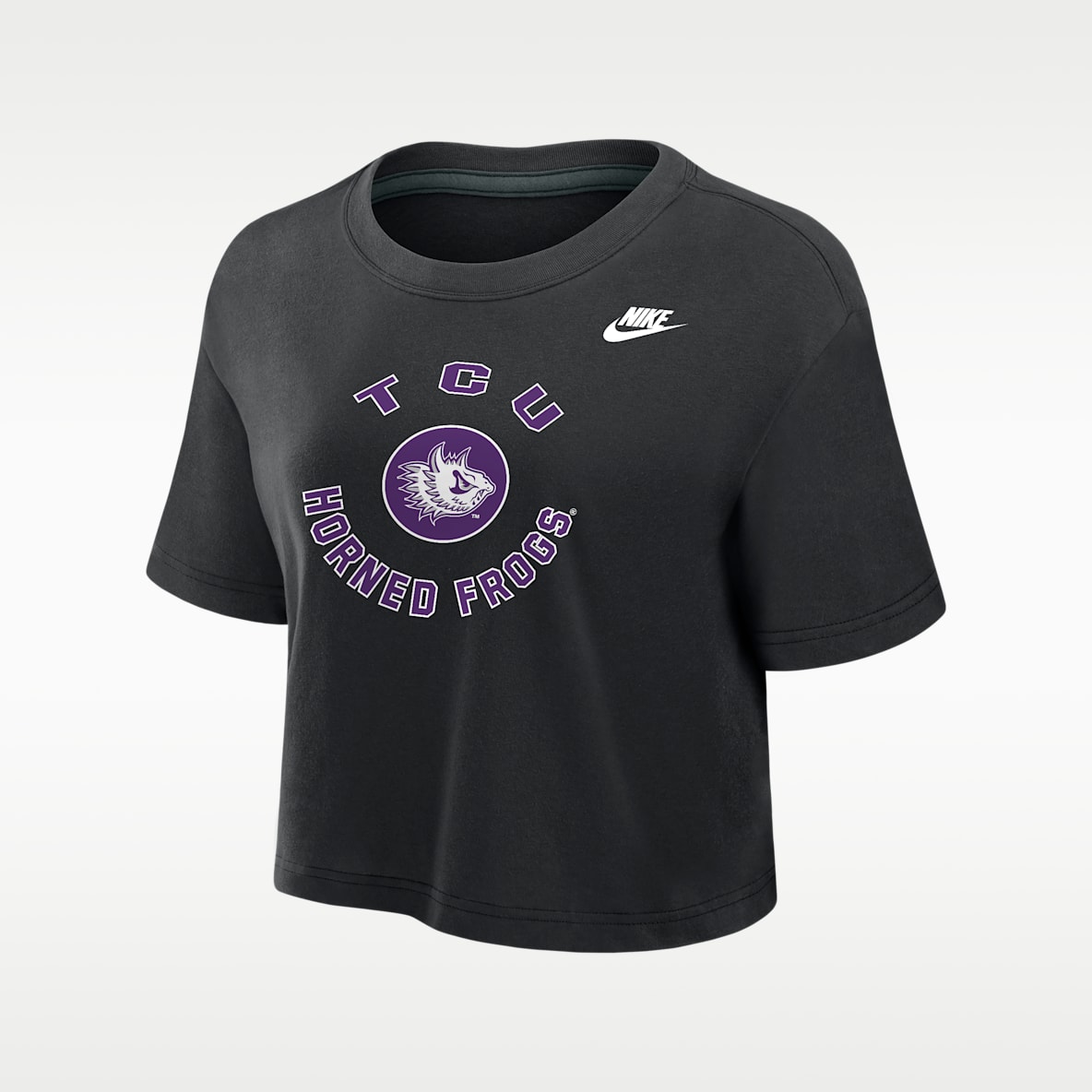 TCU Horned Frogs Women's Nike Dri-FIT Cropped T-Shirt