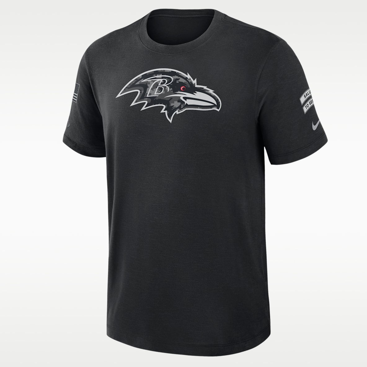 Baltimore Ravens Salute to Service Slub Men's Nike Dri-FIT NFL T-Shirt