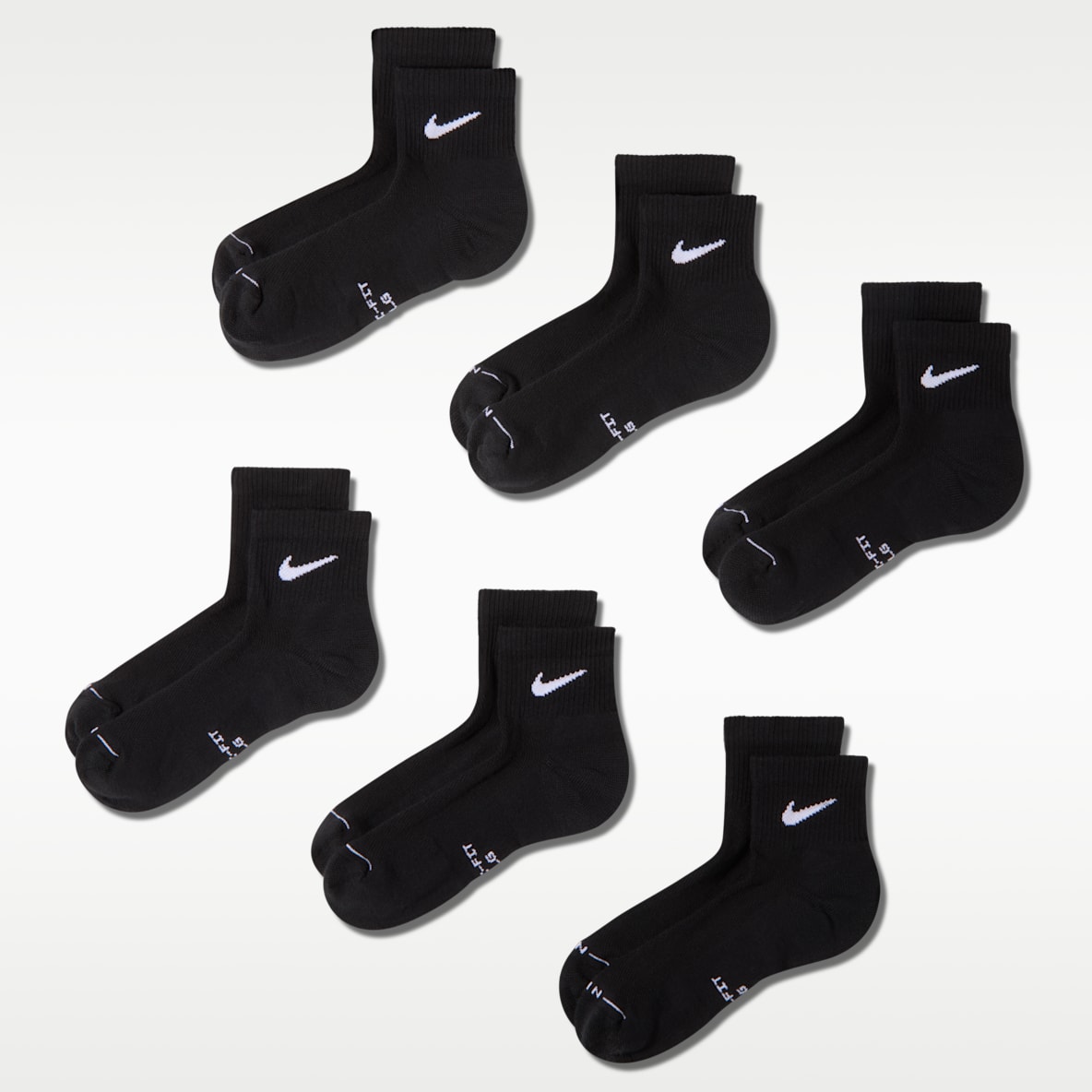 Nike Everyday Elevated Ankle Socks (6 Pairs)