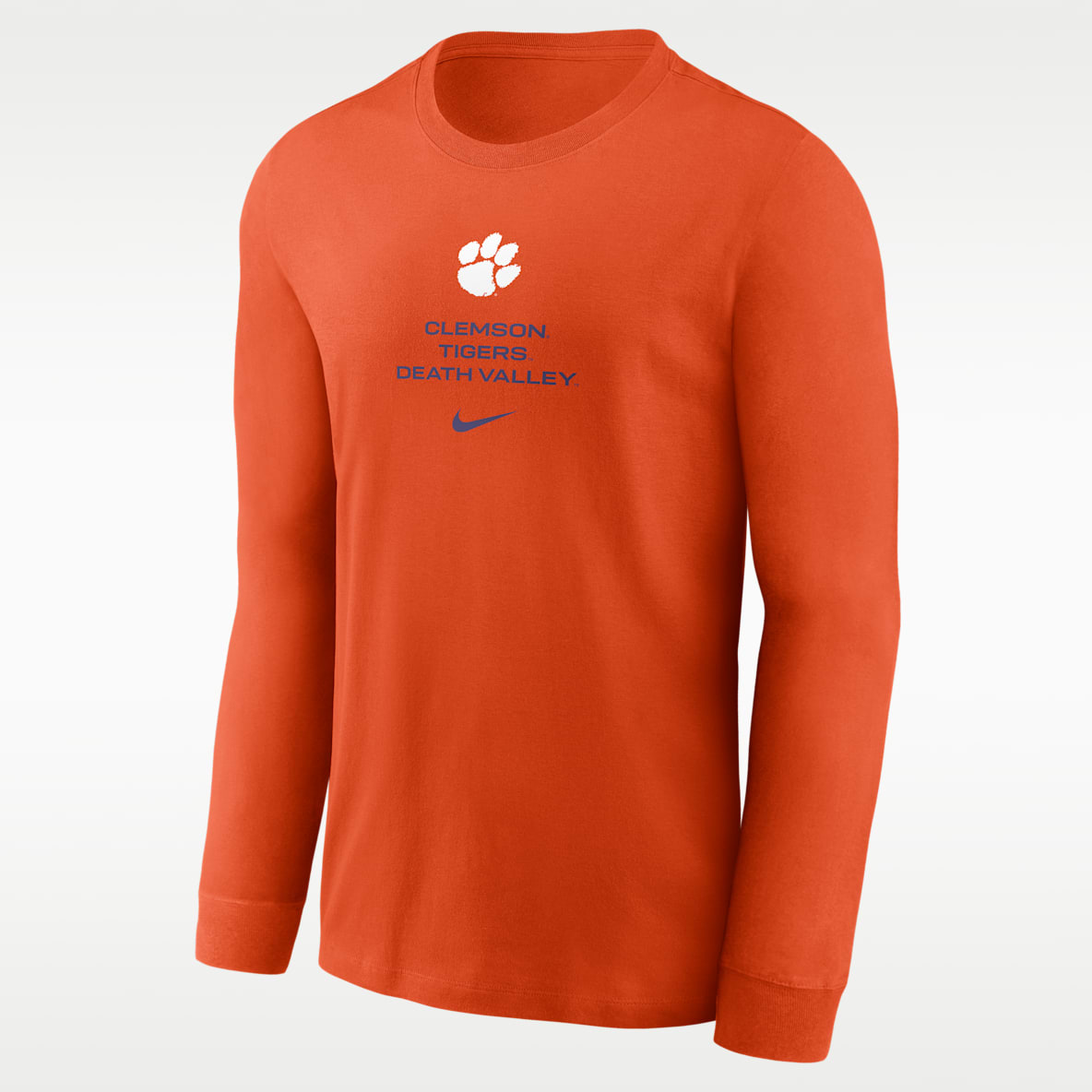 Clemson Sideline Playera de manga larga universitaria Nike Dri-FIT para hombre