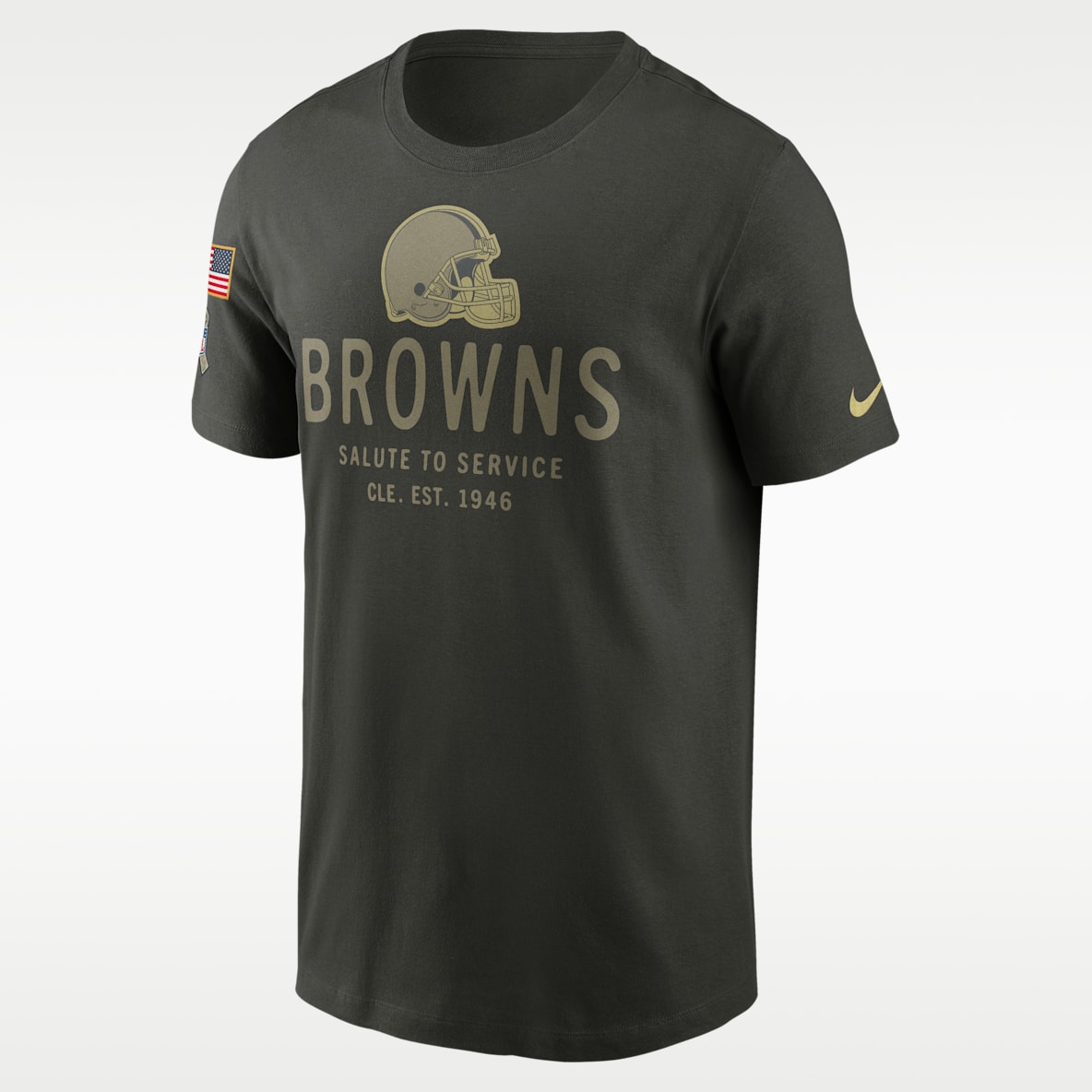 Cleveland Browns Salute to Service Sideline Primary Edge Playera Nike Dri-FIT de la NFL para hombre