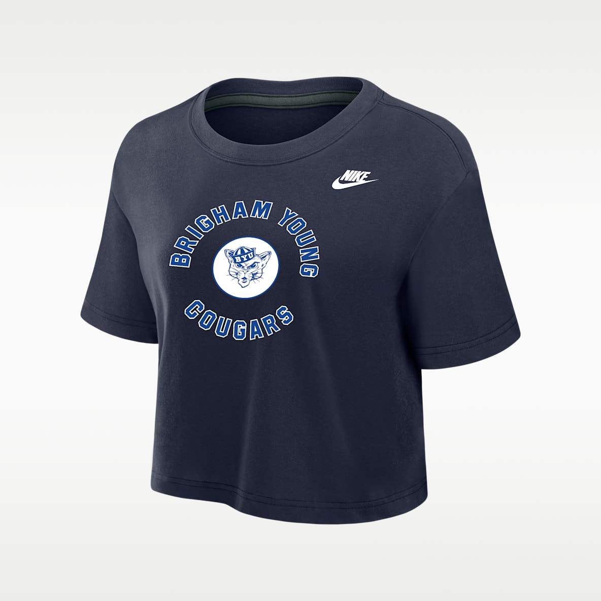 BYU Cougars Women's Nike Dri-FIT Cropped T-Shirt