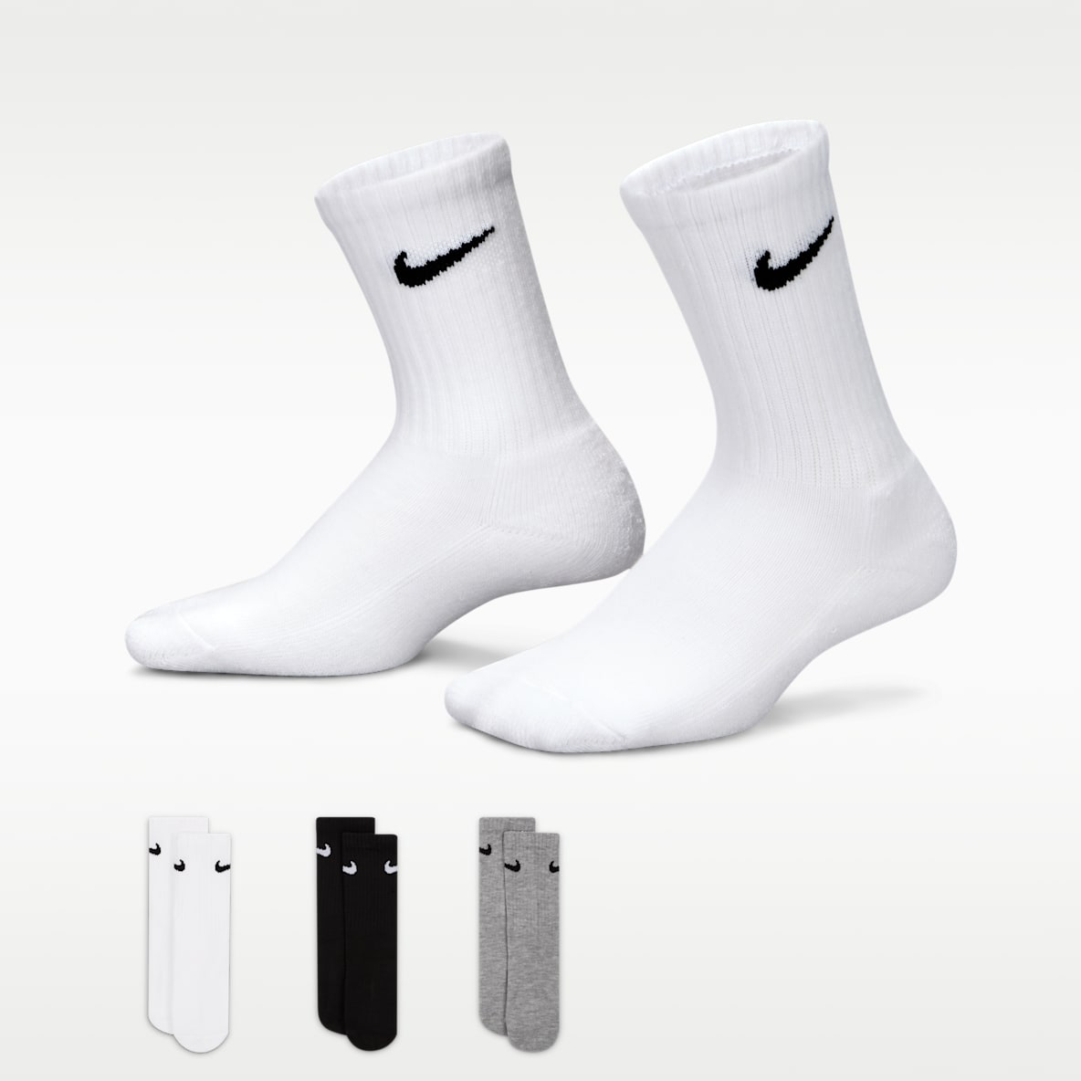 Nike Basics Kids' Crew Socks (3 Pairs)