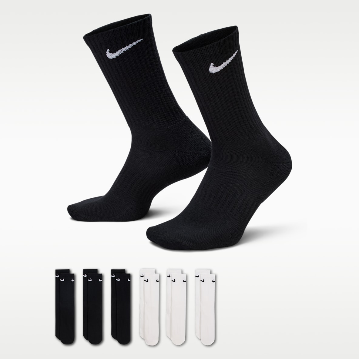 Nike Everyday Cushioned Training Crew Socks (6 Pairs)