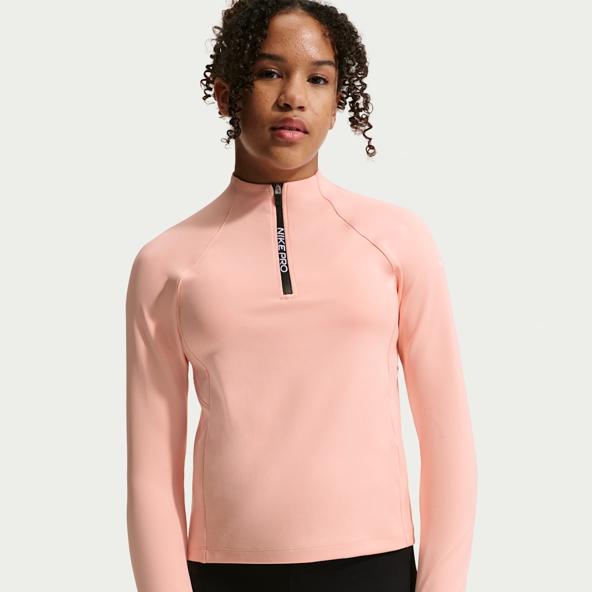 Nike Pro Dri-FIT top met halflange ritssluiting voor meisjes
