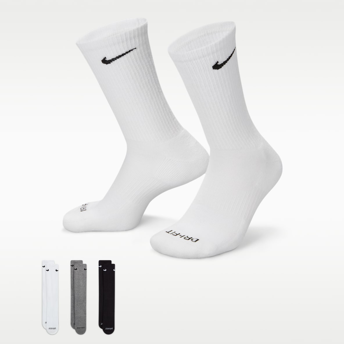Nike Everyday Plus Cushioned Training Crew Socks (3 Pairs)