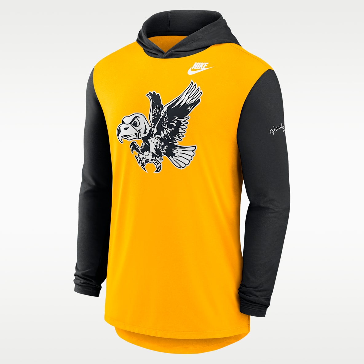 Iowa Campus Legacy Men's Nike Dri-FIT College Long-Sleeve Hooded T-Shirt
