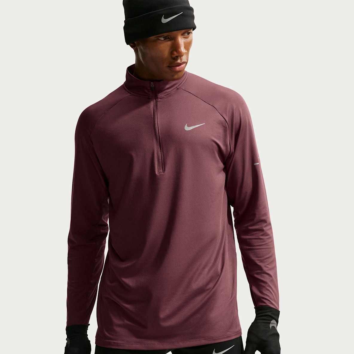 Nike Stride Vêtement deuxième couche de running à demi-zip Dri-FIT pour homme
