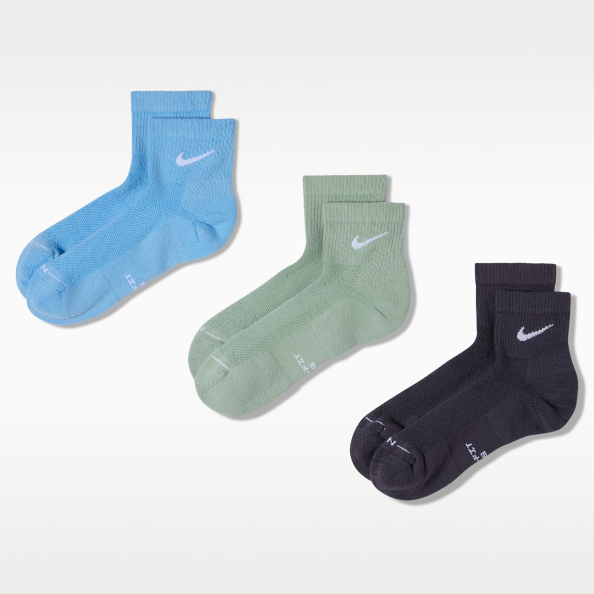 Nike Everyday Elevated Ankle Socks (3 Pairs)