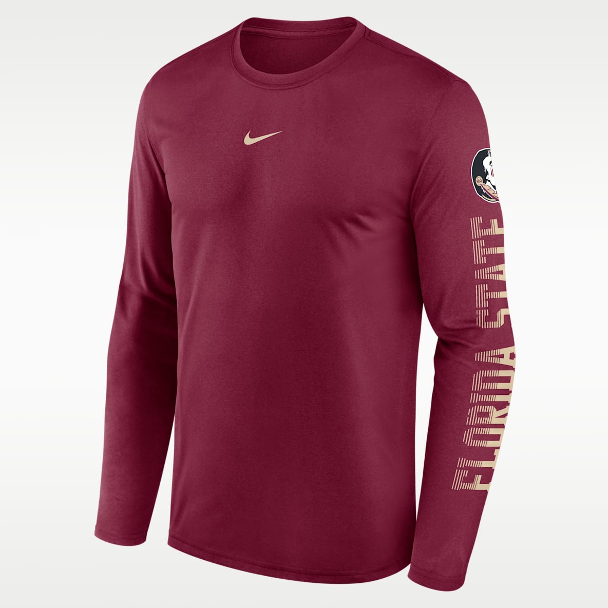 Florida State Primetime Stack Legend Playera de manga larga universitaria Nike Dri-FIT para hombre